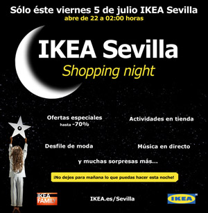 Sevilla de Moda en “@IKEA_Spain Shopping Night”. Viernes 5 a las 00:00 horas