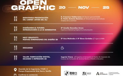 Open Graphic 2025 ESSDM: La Inteligencia Artificial generativa, el diseño 2D y la impresión 3D redefinen la creatividad visual en Sevilla