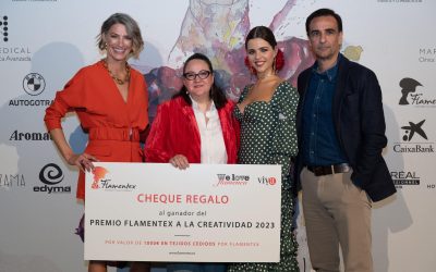 CARMINA FERNÁNDEZ, GANADORA DEL PREMIO FLAMENTEX A LA CREATIVIDAD, EN WE LOVE FLAMENCO 2023